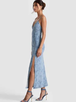 JULIETTA DENIM MIDI DRESS
