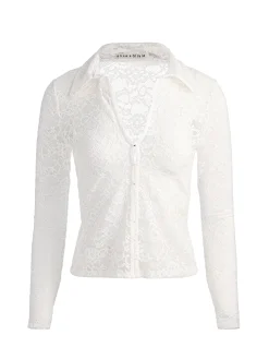 KARA LACE BUTTON DOWN