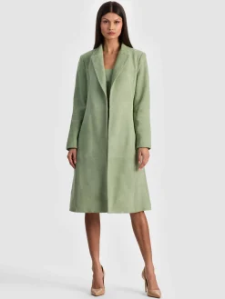 KARLEY SUEDE WRAP COAT