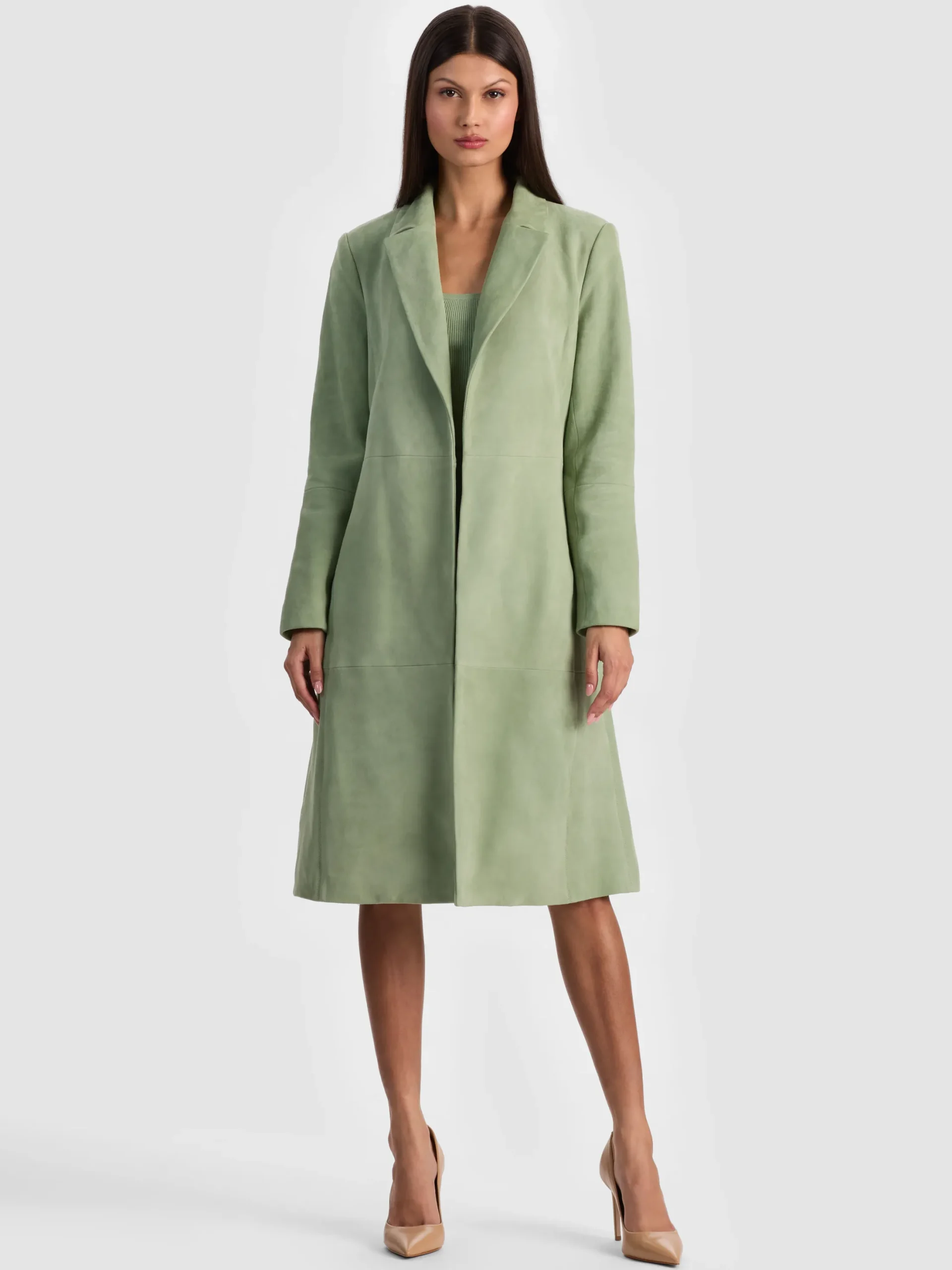 KARLEY SUEDE WRAP COAT
