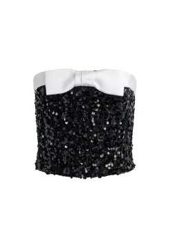 KATYA EMBELLISHED BOW TOP
