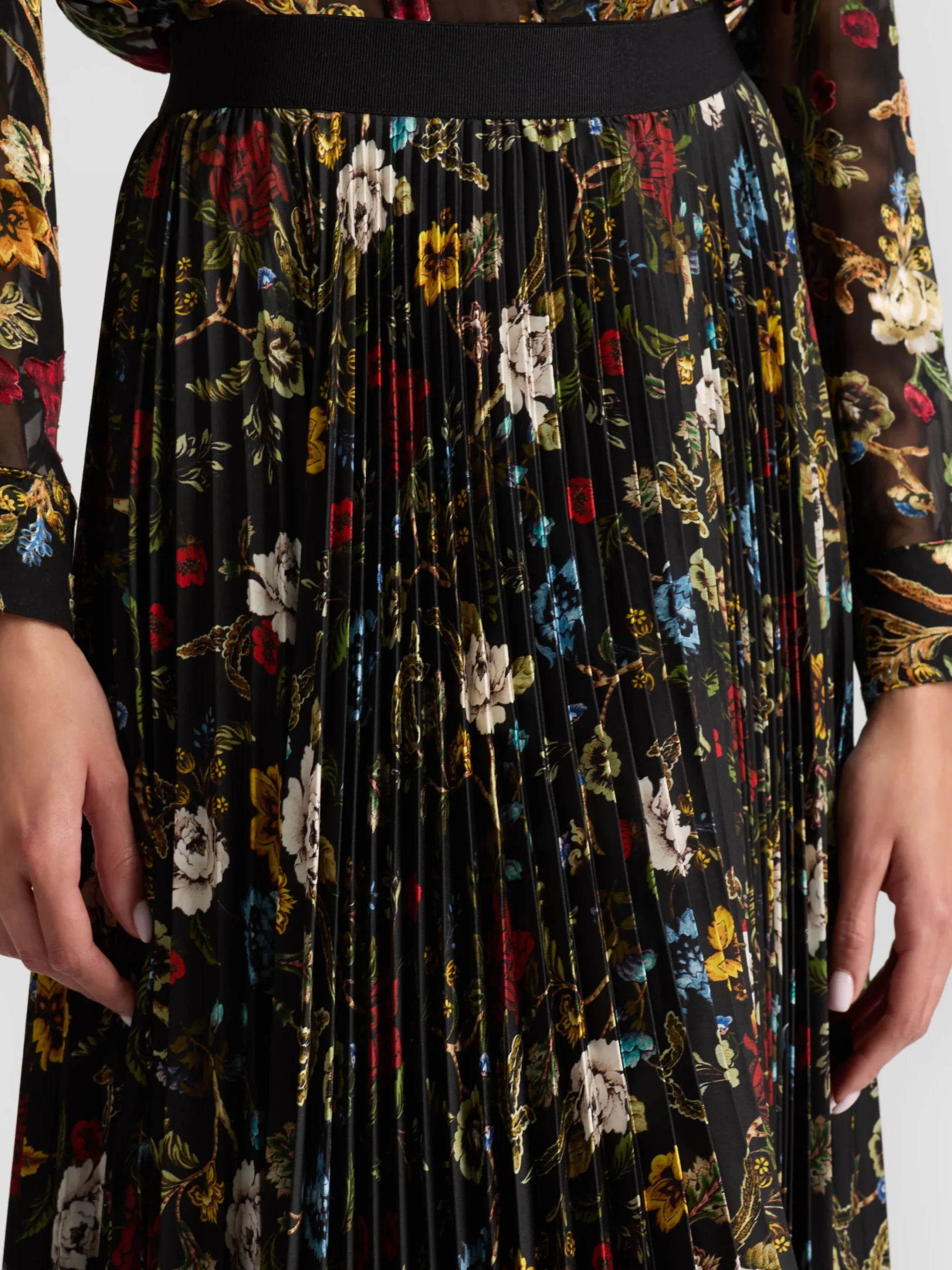 KATZ PLEATED MAXI SKIRT