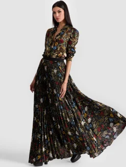 KATZ PLEATED MAXI SKIRT