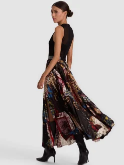KATZ PLEATED MAXI SKIRT