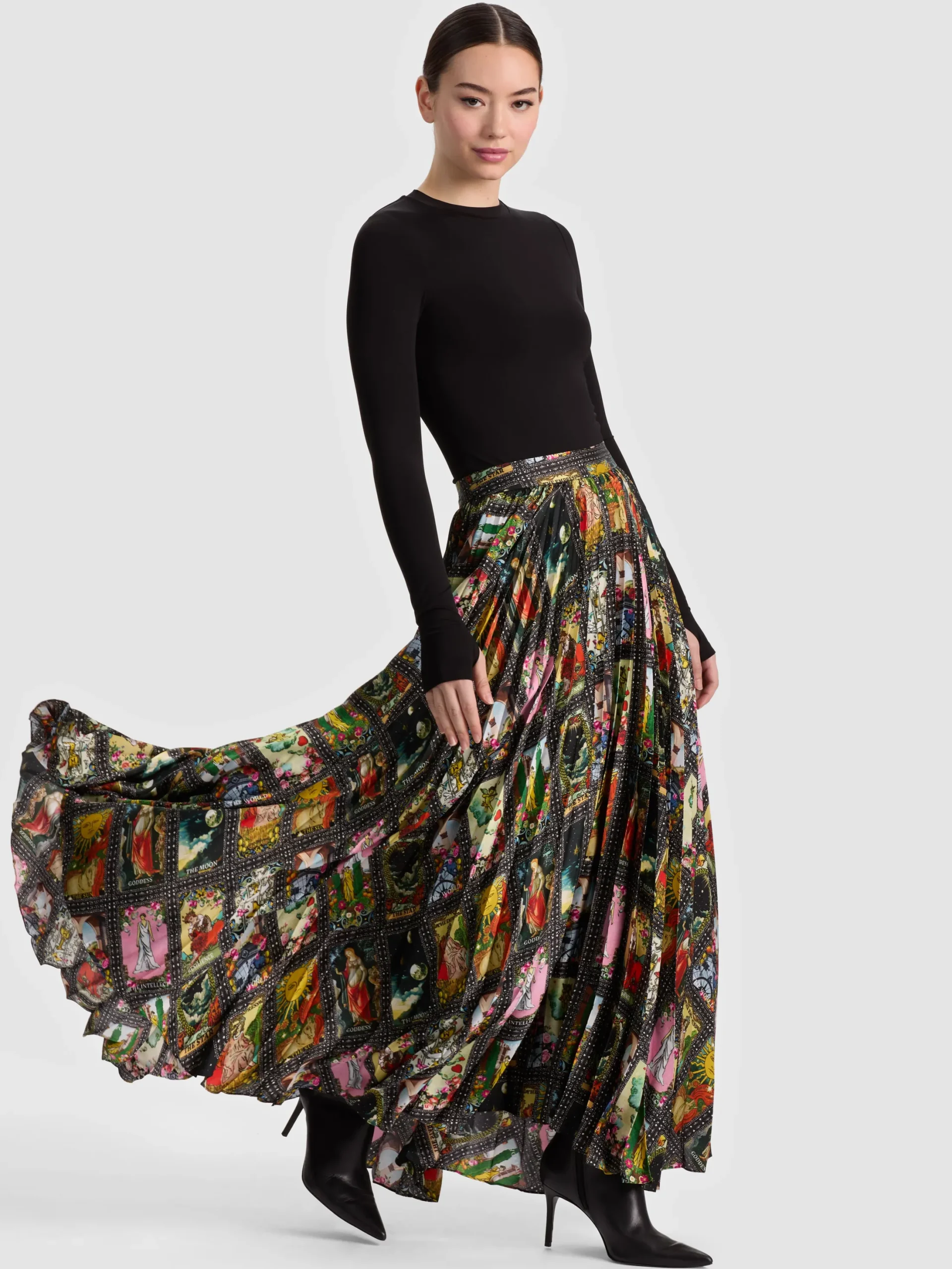 KATZ PLEATED MAXI SKIRT