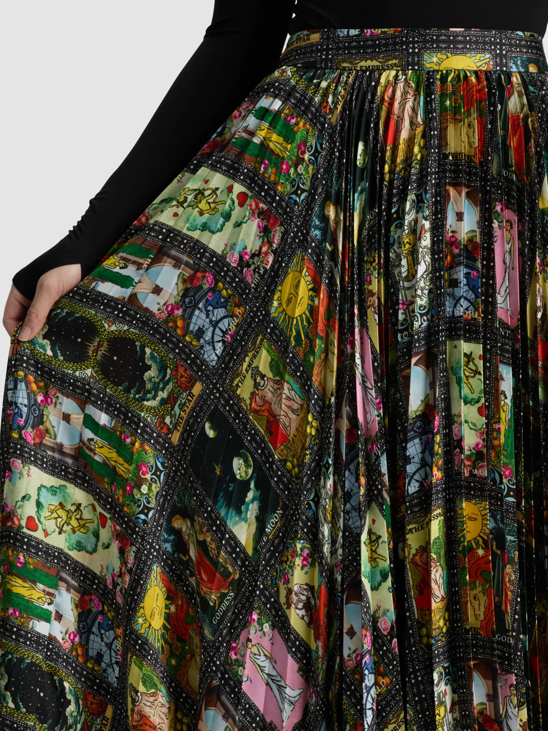 KATZ PLEATED MAXI SKIRT