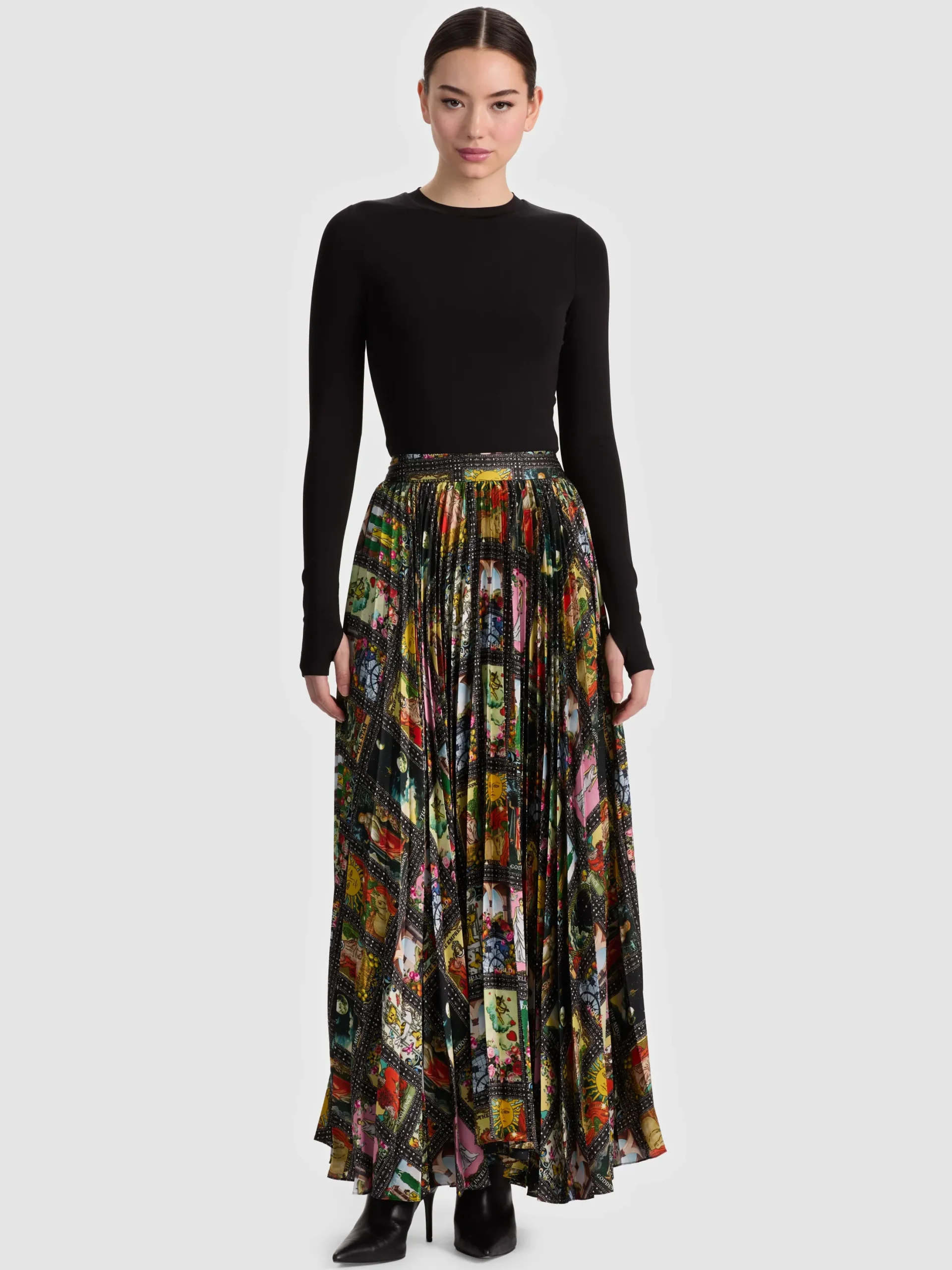 KATZ PLEATED MAXI SKIRT