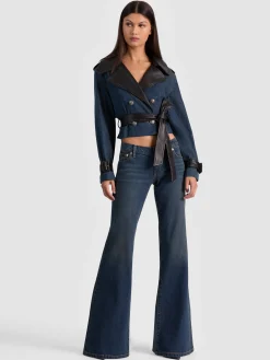 KEITH CROPPED DENIM TRENCH
