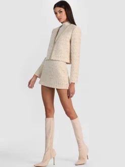 KIDMAN EMBELLISHED TWEED JACKET