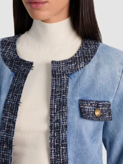 LANDON CROPPED DENIM JACKET