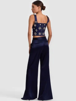 LILIANNA EMBELLISHED CORSET TOP