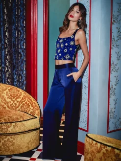 LILIANNA EMBELLISHED CORSET TOP