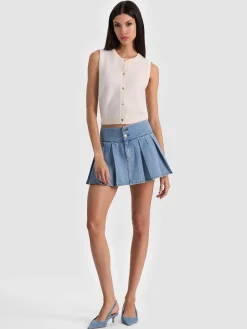 LOLY BUTTON FRONT CASHMERE VEST