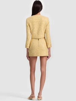 LORIE EMBELLISHED TWEED JACKET