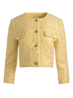LORIE EMBELLISHED TWEED JACKET