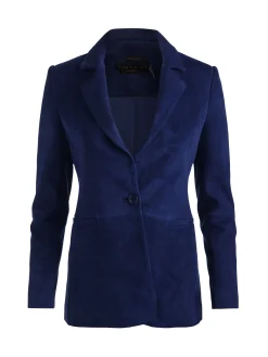 MACEY SUEDE FITTED BLAZER