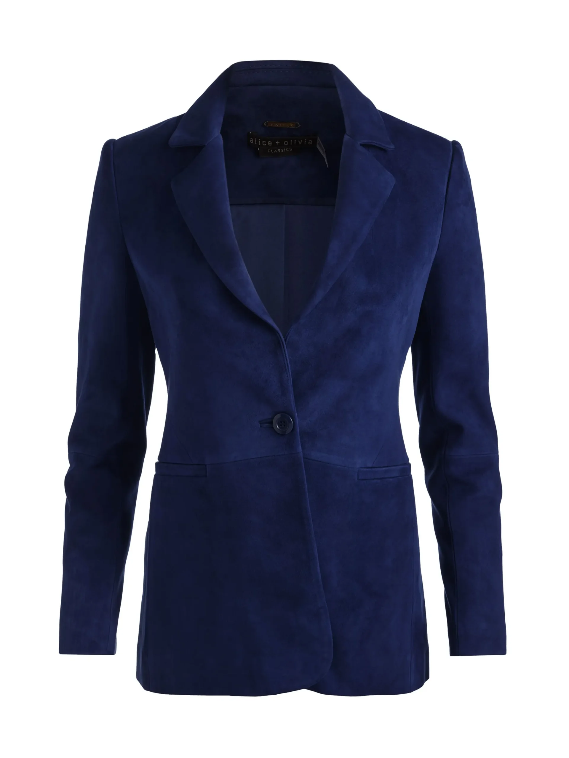 MACEY SUEDE FITTED BLAZER