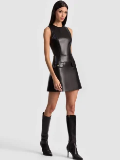 MARCELLA VEGAN MINI DRESS