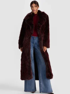 MARVIN FAUX FUR MAXI COAT