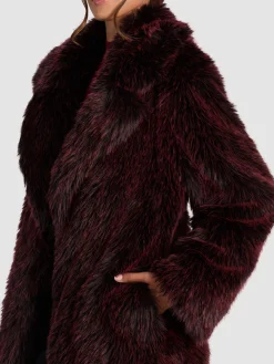 MARVIN FAUX FUR MAXI COAT