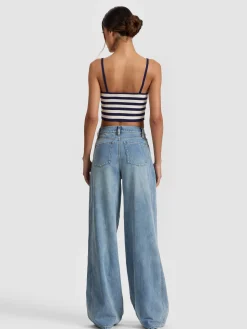 MAUDE STRIPED BRALETTE