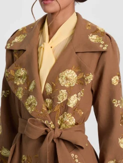 NEVADA EMBROIDERED TRENCH COAT