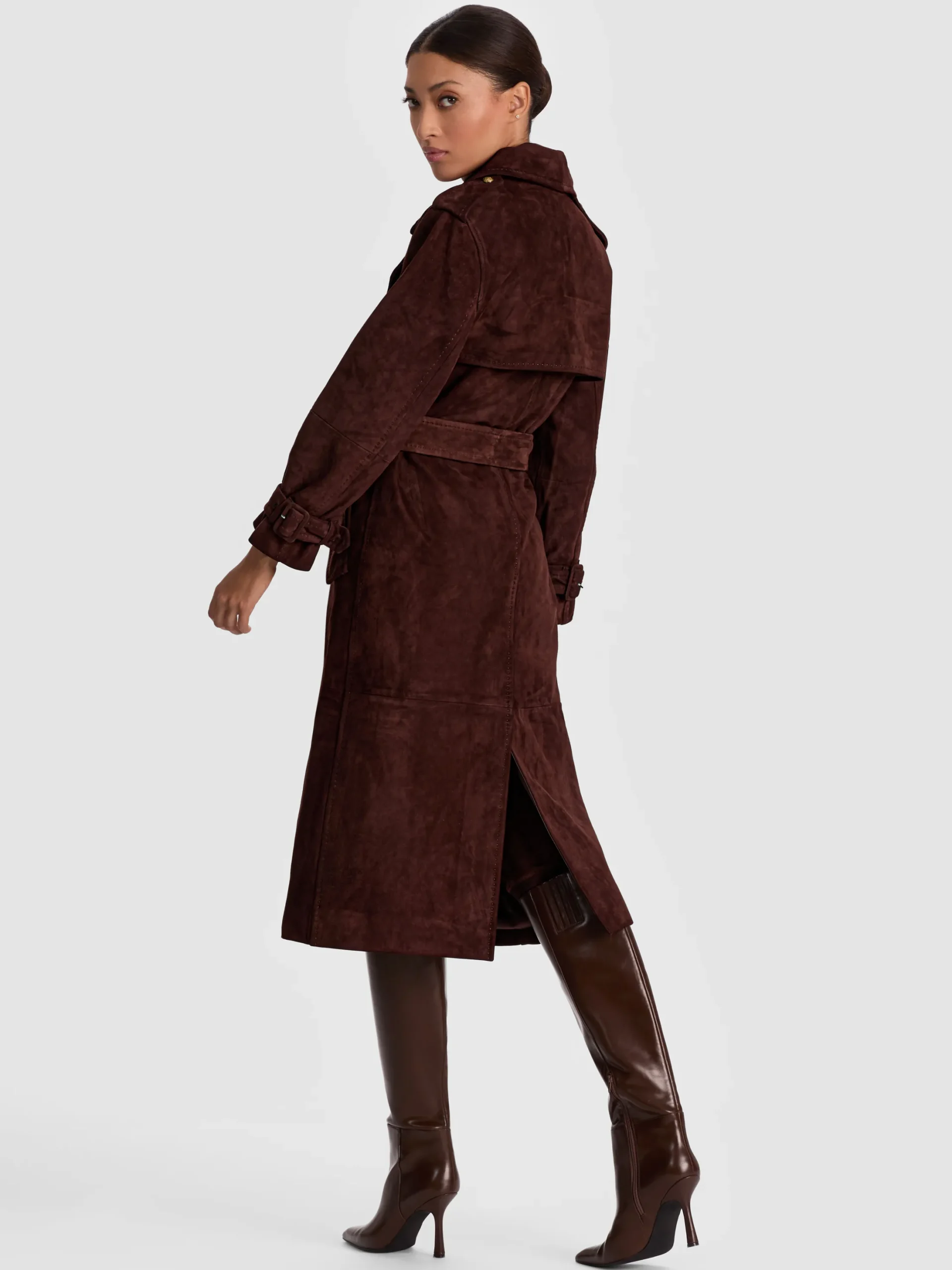 NEVADA SUEDE TRENCH COAT