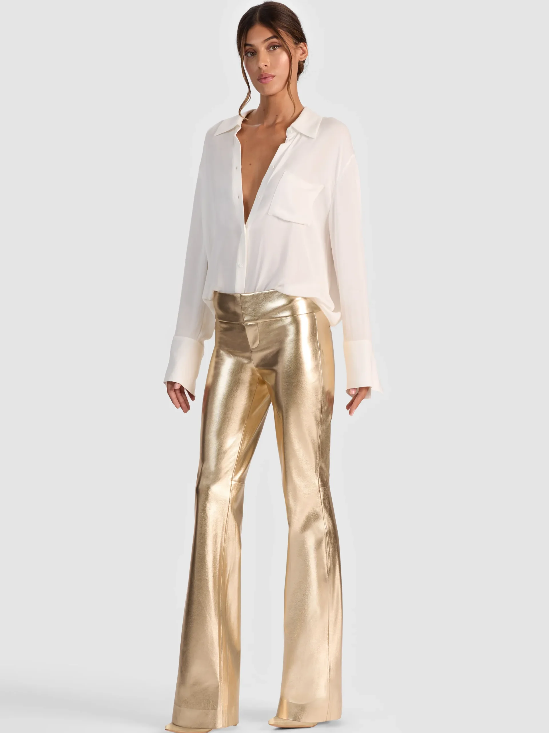 OLIVIA VEGAN BOOTCUT PANT