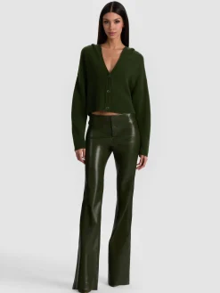 OLIVIA VEGAN BOOTCUT PANT