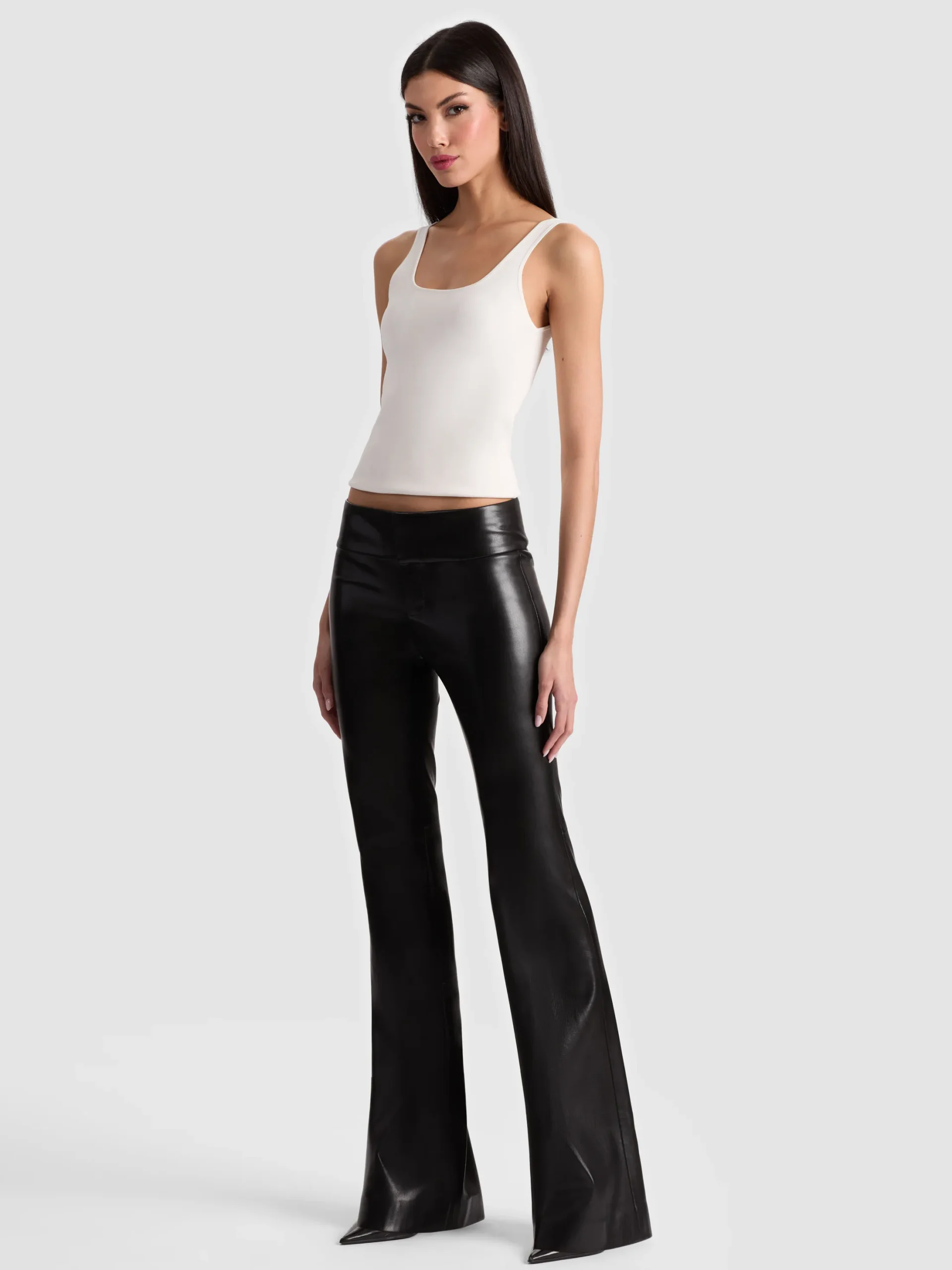 OLIVIA VEGAN BOOTCUT PANT