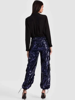 OLYMPIA SEQUIN CARGO PANT