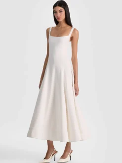 POLLY FLARED MIDI DRESS