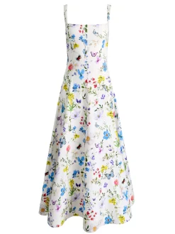 POLLY FLARED MIDI DRESS