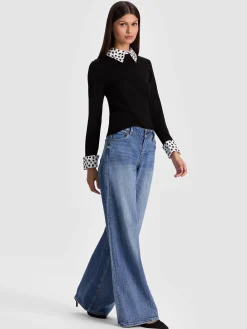 PORLA STACEFACE COLLARED SWEATER