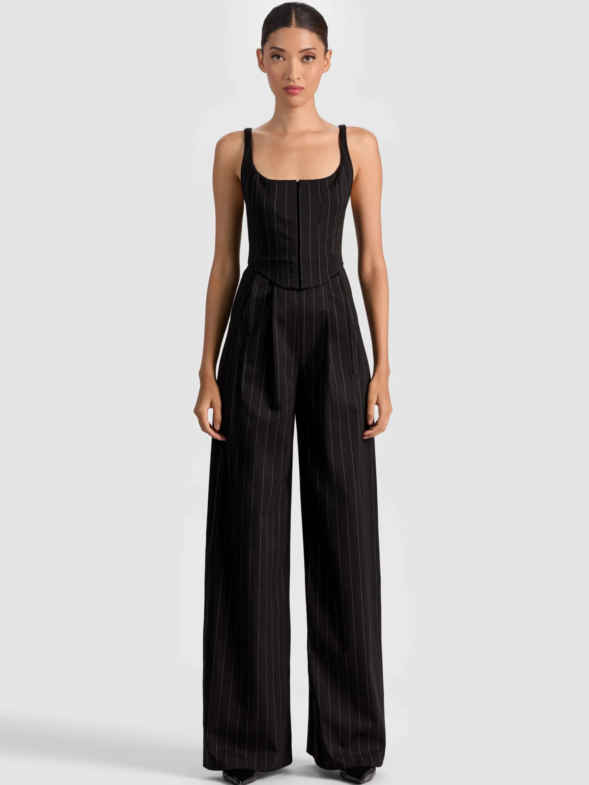 REBECCA TAILORED VEST JUMPSUIT