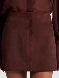 RILEY SUEDE MINI SKIRT