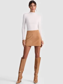 RILEY SUEDE MINI SKIRT