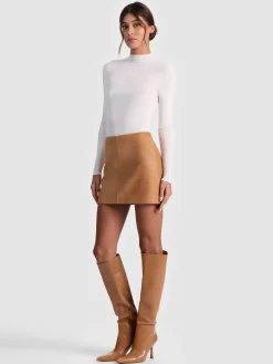RILEY SUEDE MINI SKIRT