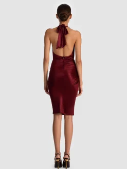 ROMY DRAPED MIDI DRESS