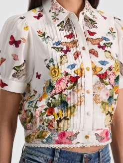 ROSIE CROPPED BUTTON DOWN