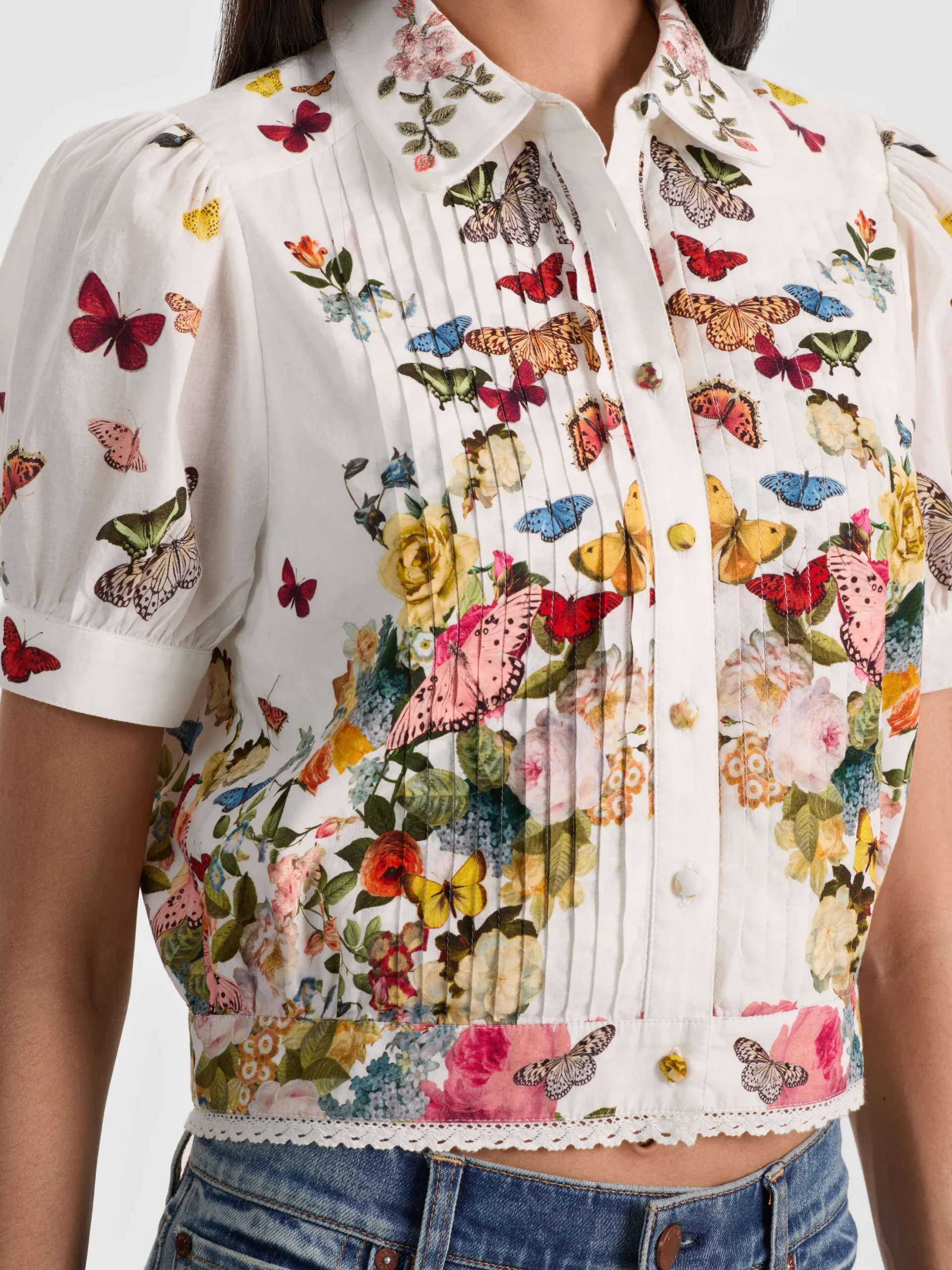 ROSIE CROPPED BUTTON DOWN