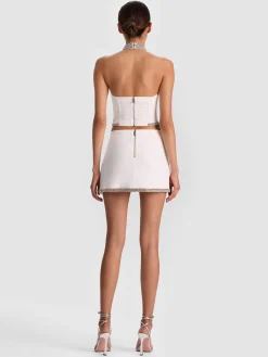 RUBI EMBELLISHED MINI SKIRT