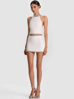 RUBI EMBELLISHED MINI SKIRT