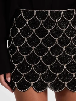 RUBI EMBELLISHED MINI SKIRT
