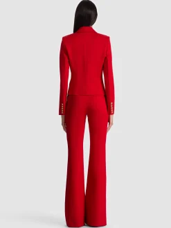 SABLE DOUBLE BREASTED CROPPED BLAZER