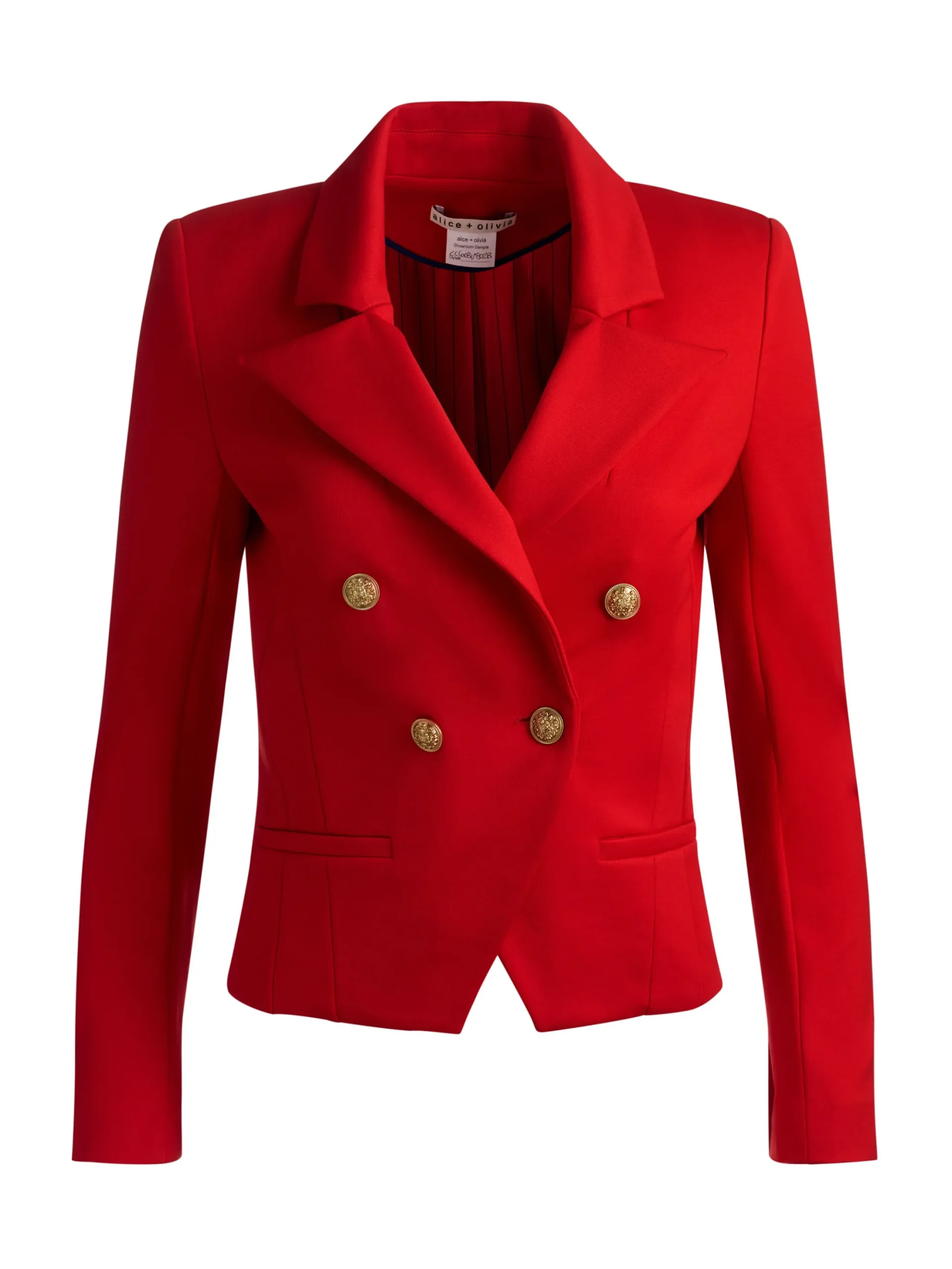 SABLE DOUBLE BREASTED CROPPED BLAZER