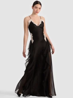 SHELBA RUFFLED GOWN