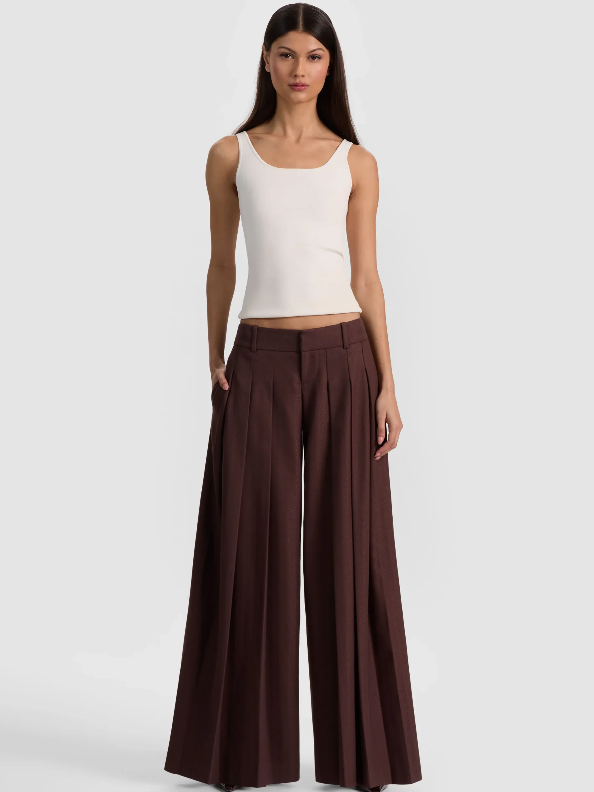 SIMON PLEATED TROUSER