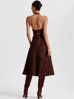 SOSIE SUEDE MIDI SKIRT