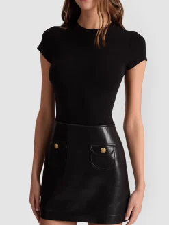 SYDNEY VEGAN MINI DRESS